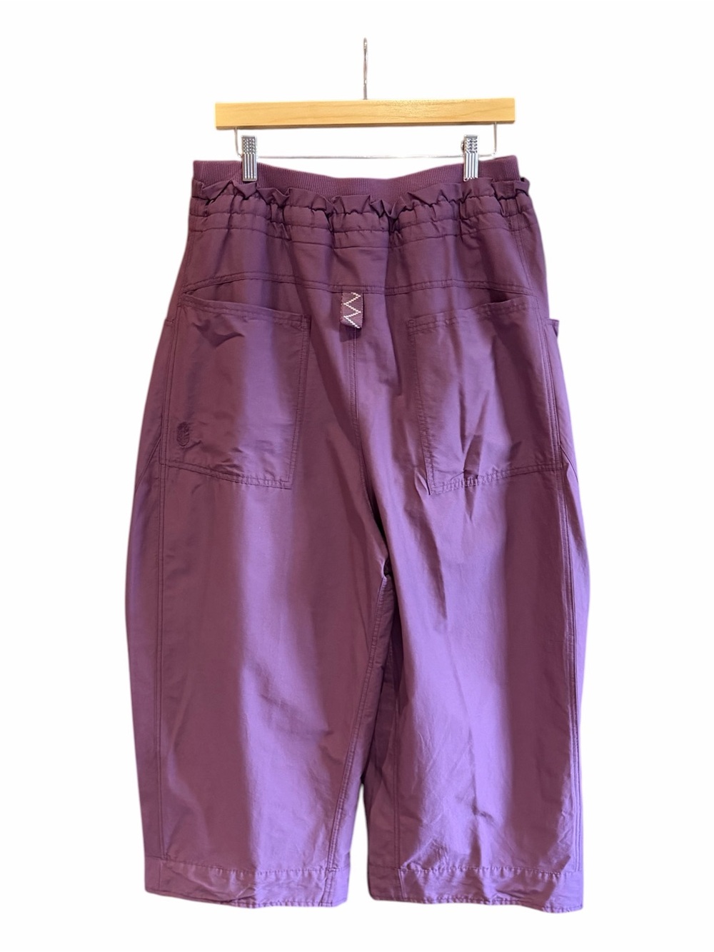 FREE PEOPLE Movement Fresh Start Pants Black Tea Purple Barrel Leg  L - Picture 6 of 13